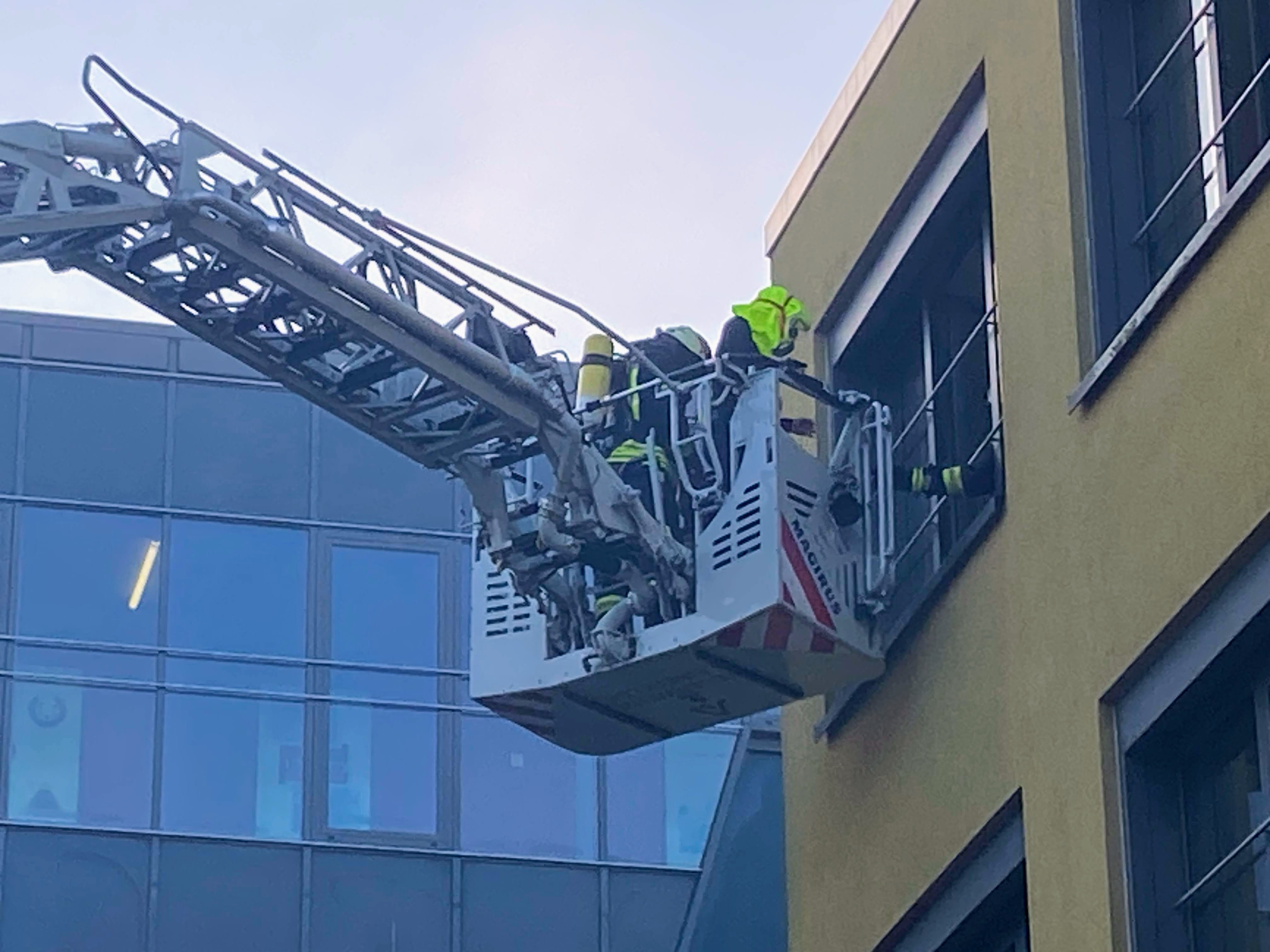 Feuerwehr an der SBBS Eichsfeld beim Verkehrssicherheitstag